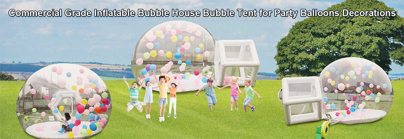 0.6mm PVC Bubble Bounce House Room Inflatable Clear Domes Customize