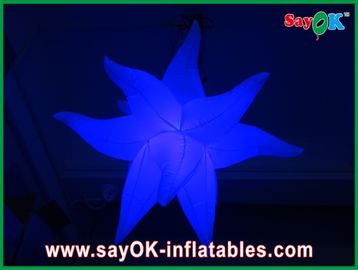 Fioletowy Zielony Ognioodporne Giant Nadmuchiwane Gwiazdy LED Light Do Dekoracji Party