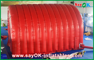 Nadmuchiwany namiot tunelowy czerwony wodoodporny nadmuchiwany namiot pneumatyczny nadmuchiwany tunel z niestandardowym logo znak nadmuchiwany namiot campin