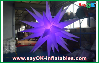 Custom Made Giant LED Nadmuchiwane Star na zewnątrz dekoracji ślubnych