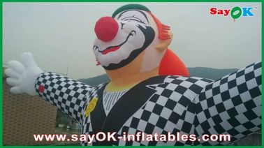Dostosowane komercyjne Vivid nadmuchiwane maskotki Clown z nadrukiem logo