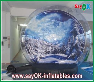 Nadmuchiwana śnieżna kula / przezroczysta dmuchawa Chrismas Snow Globe Bubble Dia 5M