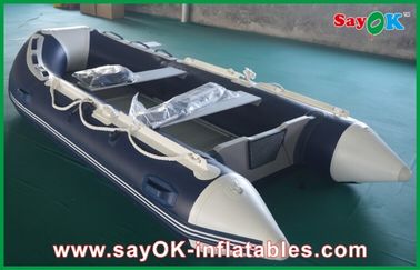 Sztywny kadłub z włókna szklanego Małe nadmuchiwane łodzie o ciężkiej aluminiowej podłodze