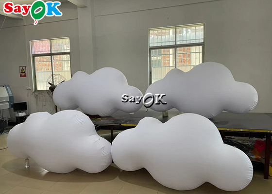 210D Oxford niestandardowe produkty nadmuchiwane Sufit wiszący balon w chmurze PVC ze światłami LED