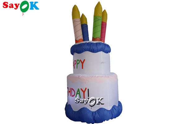Plandeka Wysadzić Tort Urodzinowy Dekoracja Stoczni Nadmuchiwane Ciasto Reklamowe