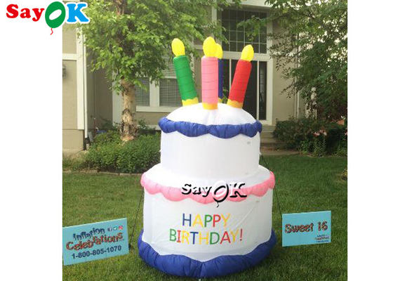 Plandeka Wysadzić Tort Urodzinowy Dekoracja Stoczni Nadmuchiwane Ciasto Reklamowe