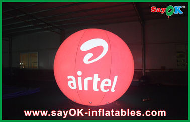 Outdoor Red Bottom Led nadmuchiwany helem Ballon 0.18mm PVC