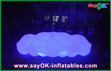 12m Długi, gigantyczny dmuchany balon LED Helowy chmurek z 0,2 mm PVC na wydarzenie