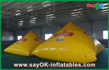 Gold 2m Custom Inflatable Products Pyramid With 0.4mm PVC Do reklamy
