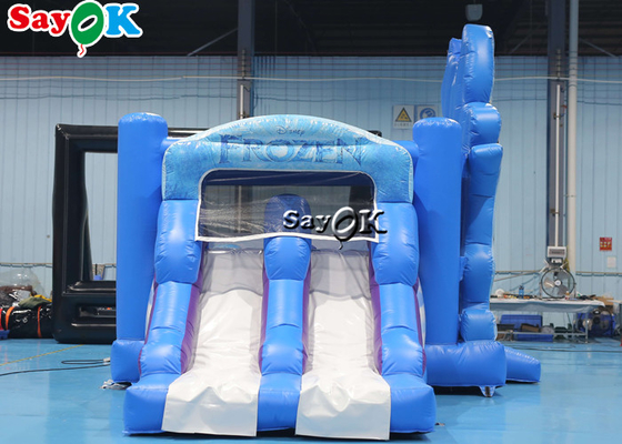 Ice Princess Drukowanie motywu Inflatable Bounce Trampoline Slide Combo
