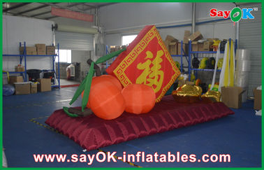 Czerwony Lucky New Year Big Festival Inflatable Products 210D Oxford Cloth For Event