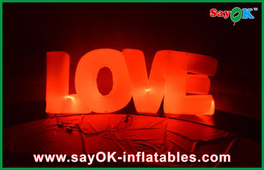 Love Lighting Yard Inflatables Dekoracje zewnętrzne Nylon Cloth
