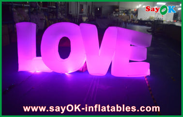 Love Lighting Yard Inflatables Dekoracje zewnętrzne Nylon Cloth