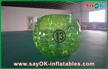Nadmuchiwane gry podwórkowe Dorośli 1,5 m Clear Bubble Ball Soccer TPU Ekologiczny do wynajęcia