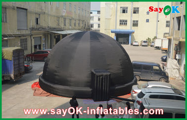 Namiot kopułowy 8M czarny nadmuchiwany planetarium na zewnątrz