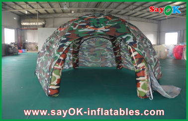 Wyjdź na zewnątrz Nadmuchiwany namiot Wodoodporny odkryty nadmuchiwany namiot powietrzny, wojskowy nadmuchiwany namiot kopułowy Spider