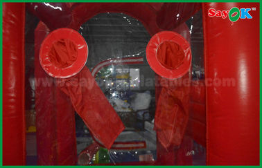 Niestandardowe czerwone nadmuchiwane maszyny do gry w pieniądze pole Oxford tkaniny