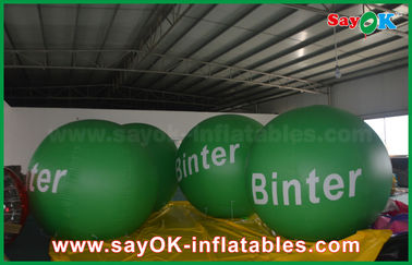2.5m Zielony Giant Dmuchany Balon Helowy Led do Reklamy
