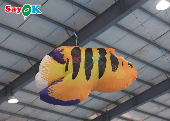Duża nadmuchiwana ryba latająca Oxford LED do parków rozrywki