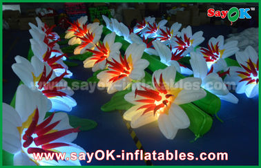 Ślub 8m tkanina nylonowa nadmuchiwane oświetlenie oświetlenie imprezowe nadmuchiwane modele kwiatowe z pilotem