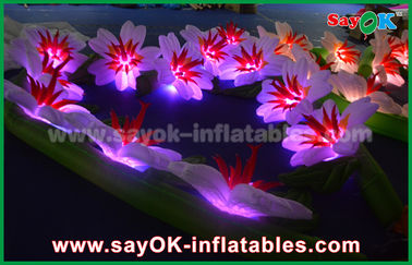 Party Nadmuchiwane oświetlenie Dekoracja Led Flower Chain Oxford Cloth Nadmuchiwane kwiaty ze światłami LED