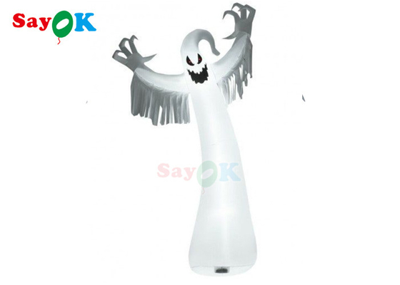 Plandeki Nadmuchiwane Dekoracje Świąteczne Halloween Blow up Led White Ghost
