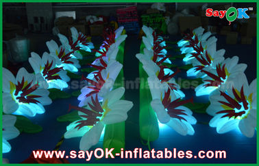 Indywidualne tkaniny nylonowe nadmuchiwane oświetlenie dekoracji Wedding Flower Chain