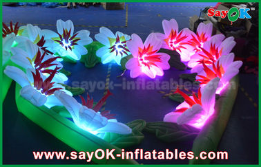 Indywidualne tkaniny nylonowe nadmuchiwane oświetlenie dekoracji Wedding Flower Chain