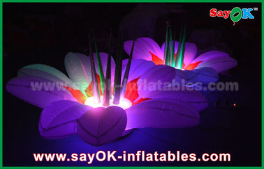 1.5m Nylon Cloth Nadmuchiwane oświetlenie dekoracji Flower Multicolor na imprezę
