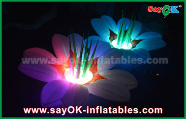 1.5m Nylon Cloth Nadmuchiwane oświetlenie dekoracji Flower Multicolor na imprezę