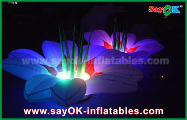 Dekoracja sceny weselnej nadmuchiwany kwiat oświetleniowy nadmuchiwany festiwal muzyczny dekoracja kwiaty w tle