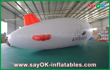 0.2mm PVC Niestandardowe Logo Nadmuchiwany Balon Helowy 5m Samolot Helowy Zeppelin