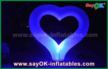 Event Giant Led Inflatable Lighting Dekoracja Serca z oświetleniem Coloful