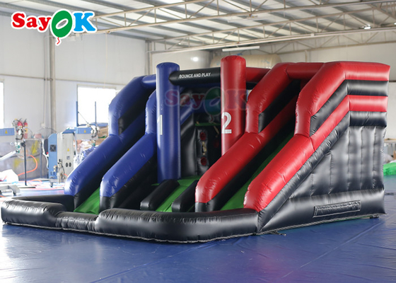 Dry Slide Inflatable Commercial Rental Inflatable Bouncer Slide Duża dwuoskowa zjeżdżalnia dla dzieci