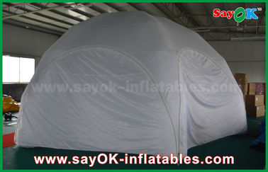 Nadmuchiwany namiot ogrodowy Biały wodoodporny nadmuchiwany namiot powietrzny Dostosowany nadmuchiwany namiot kopułowy z PCV na imprezę