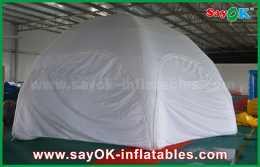 Nadmuchiwany namiot ogrodowy Biały wodoodporny nadmuchiwany namiot powietrzny Dostosowany nadmuchiwany namiot kopułowy z PCV na imprezę