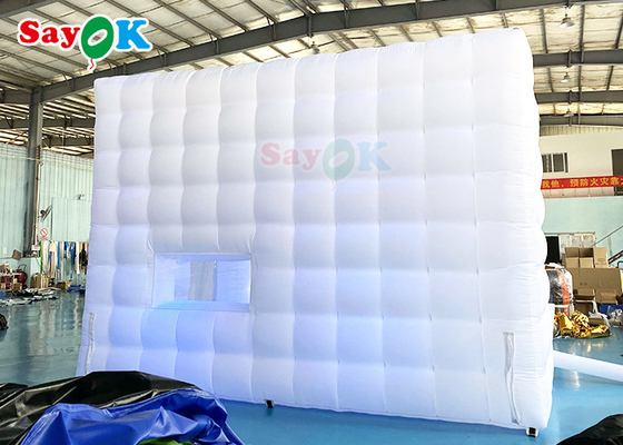 Powietrzny nadmuchiwany namiot Airproof LED Outdoor Nadmuchiwany namiot Cube 5x5x3,5mH Na imprezę imprezową