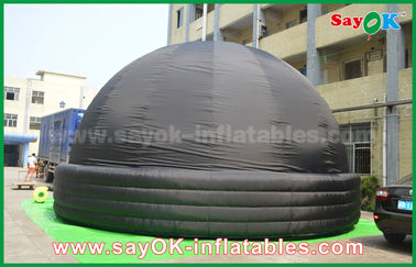 Czarny 7m DIA Inflatable Mobile Planetarium Projekcja Nadmuchiwany Namiot Kina Dome