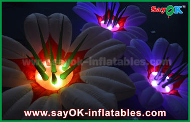 Nadmuchiwana ozdoba oświetleniowa w kształcie kwiatu, ślubne lampy LED nadmuchiwane