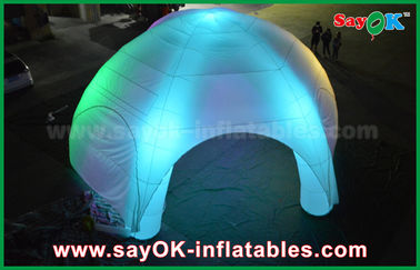 Nadmuchiwany klub nocny 5 nóg Oświetlenie LED Nadmuchiwany pająk Nadmuchiwany namiot kopułowy z dmuchawą CE / UL