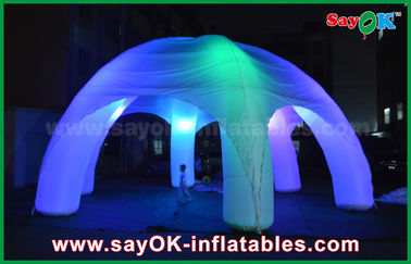 Nadmuchiwany klub nocny 5 nóg Oświetlenie LED Nadmuchiwany pająk Nadmuchiwany namiot kopułowy z dmuchawą CE / UL