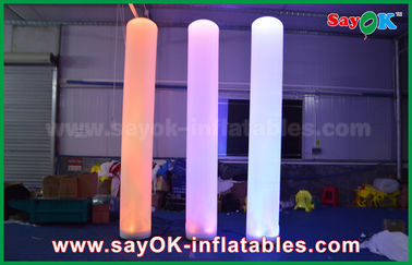 3m wysokości tkaniny nylonowej Nadmuchiwane oświetlenie dekoracji kształt filaru dla reklamy