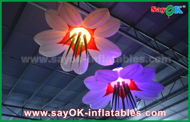 LED Hang Flower Inflatable Lighting Decoration Nylon Cloth do reklamy / imprezy