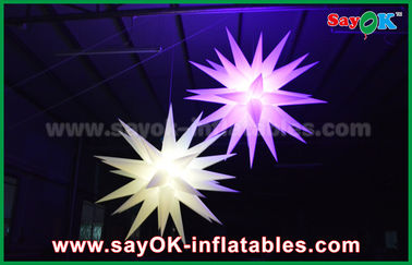 Olbrzym 1.5m LED Star Balloon Nadmuchiwane dekoracje oświetleniowe do pubu / baru