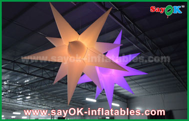 Nylonowa reklama LED Star Balloon Outdoor Nadmuchiwane dekoracje z CE / UL Blower