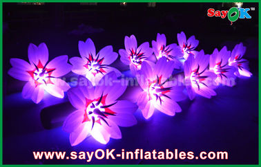 5m biały długi materiał z nylonu LED Flower Chain Inflatable Light Decoration