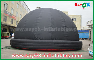 6m DIA czarny mobilny nadmuchiwany planetarium namiot kopułowy z dmuchawą