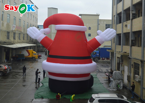 Śliczne LED wysadzić ozdoby świąteczne Duch Gigantyczny Nadmuchiwany Święty Mikołaj
