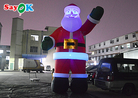 5m świąteczne nadmuchiwane dekoracje świąteczne dla Świętego Mikołaja na święta