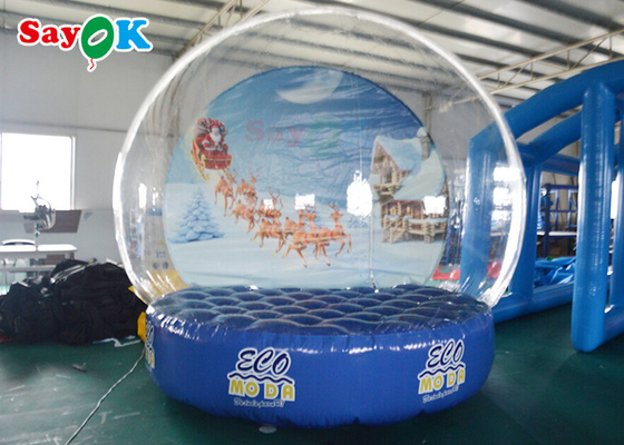3m PVC Clear Dome Nadmuchiwany namiot bąbelkowy Motyw świąteczny Bałwan na reklamę imprez